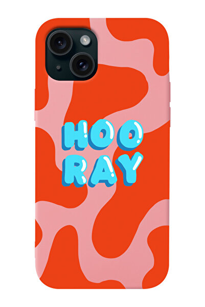 shoptocase iPhone 13 Compatible Hooray Patterned Suede Inside Launch Phone Case