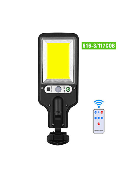 Choice1 مصباح شمسي خارجي للشوارع مزود بمستشعر، 1 قطعة - شبكة واحدة، 117COB، 3...