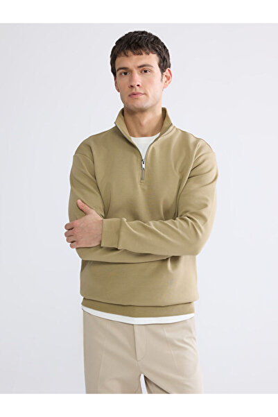 LC Waikiki Rmz Gi̇yi̇m Farkiyla Hakim Roba Collar Men's Sweatshirt