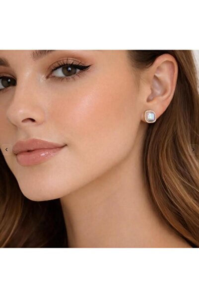 Septemmart Oval Sparkling Zircon Stone Hoop Earrings Tarnish Resistant Steel ...