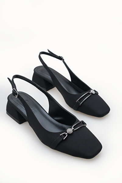 Riccon Ženska majica sa otvorenim leđima Cipele sa štiklom 00121002 mat crna