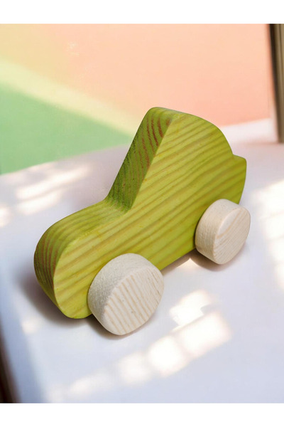 websunday Wooden Toy Car Natural Handmade Toy