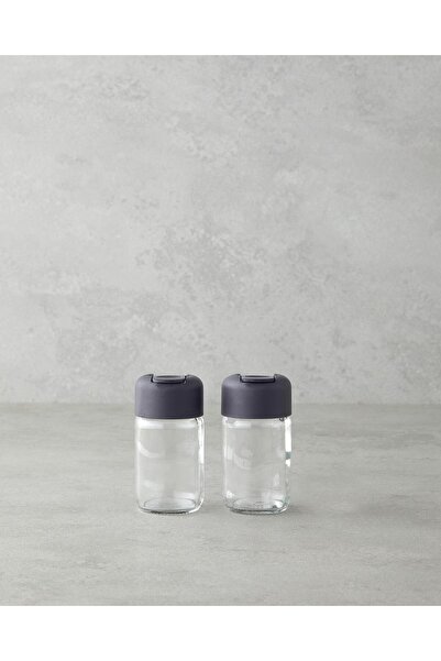 English Home Emma Glass Salt Shaker - Pepper Shaker Anthracite