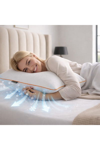 Gön Ev Tekstili Klimalı Ortopedik Tombul Yastık 40x60 – Klimalı Uyku Yastığı