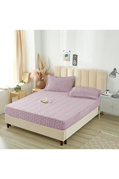 FIONNA.RO Stretchy Pillowcase and Knitted Pillowcase 180x200cm - Lilac