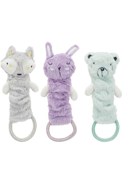 Trixie Jucărie pentru câini, Junior, Animal, Plus, Creț, 33 cm, Diverse culori