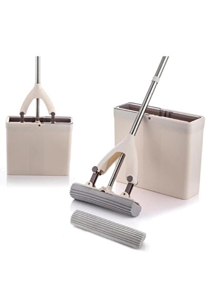 AyrStore Otomatik Sıkma Kovalı Ultra Temizlikçi Yeni Sünger Mop Yılın En Müke...