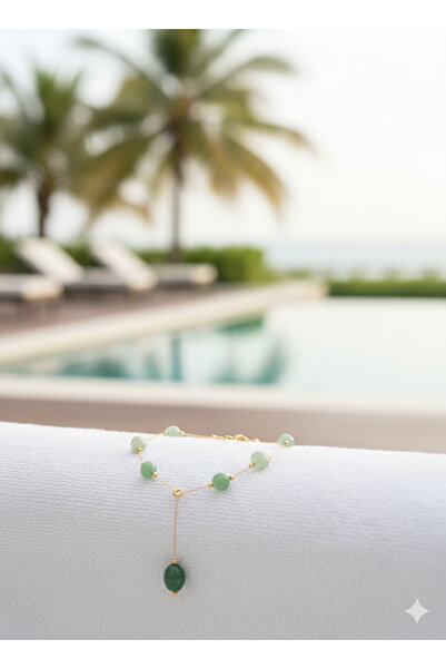 Zihintaşı Atölyesi Aventurin Doğal Taş Halhal