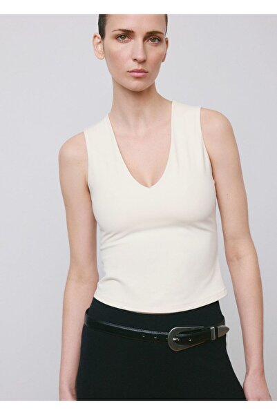 MANGO Woman V yaka dar kesim bluz