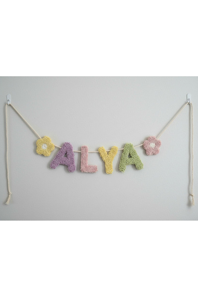 Goong İsimli Harf Flama Banner- Kapı Süsü/Duvar Süsü