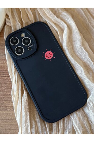 MİRAZ TASARIM حافظة IPHONE 14 PRO باللون الأسود بنمط الشمس1