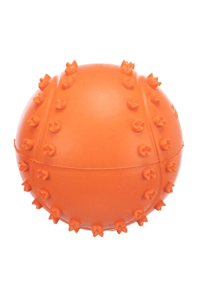 Trixie Jucărie pentru câini, minge, cauciuc, cu sunet, 6 cm, portocaliu