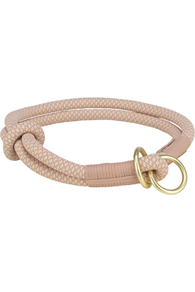 Trixie Soft Leash Collar, Semi-Choke, S: 35 cm/6 mm, Pink/Pink Light