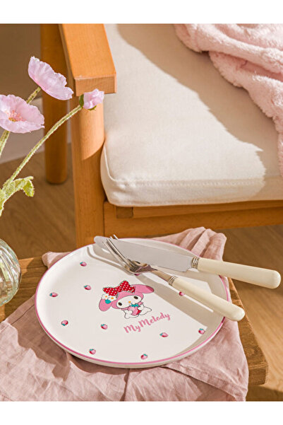 LC Waikiki Rmz Gi̇yi̇m Farkiyla Melody Printed Ceramic Plate 22 cm