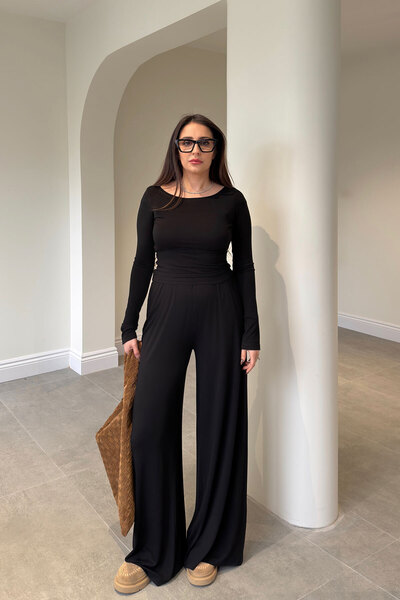 MAGARDE Premium Long Sleeve Basic Set - Black