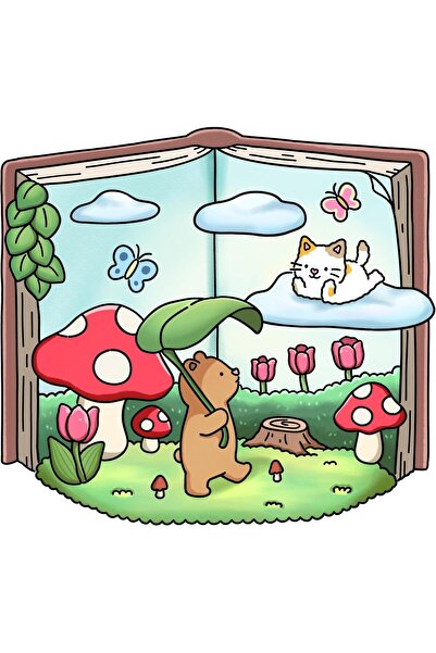 KASTWAVE Animal Coloring Book, Fairy Tale Coloring Book for Adults & Teens, F...