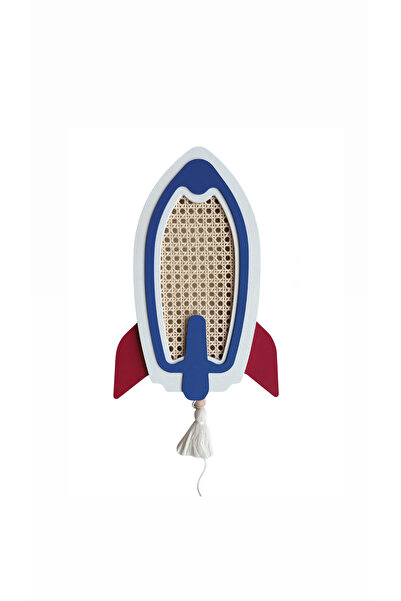 Linvia Kids Roket - Çocuk Ahşap LED Gece Lambası