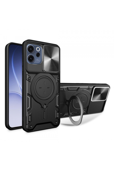 Techsuit Θήκη για oppo reno15 fs / reno15 f, techsuit, camguard pro, μαύρη