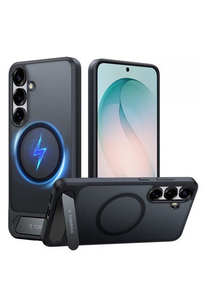 TORRAS Husa MagSafe pentru Samsung Galaxy S26 Plus, Torras, Pstand, Neagra