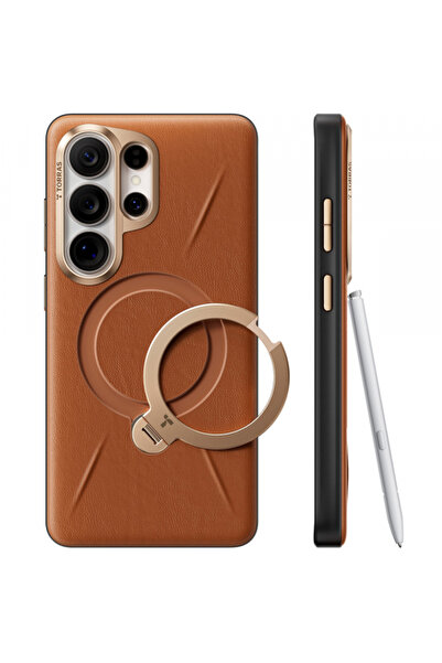 TORRAS MagSafe Case for Samsung Galaxy S26 Ultra, Torras, QPRO Leather, Brown
