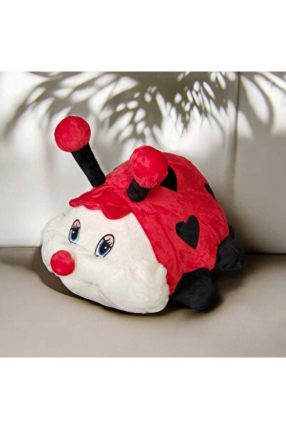 FEYSSHOP Sevimli Uğur Böceği Peluş - Gülen Yüzlü Sevimli Uyku Arkadaşı ve Hed...