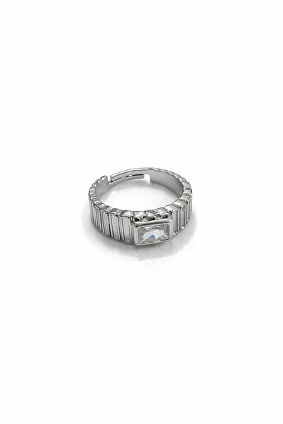 Okko Store Baguette Jewelled Adjustable Ring