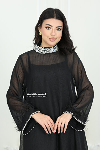 modern designer soft evening dress