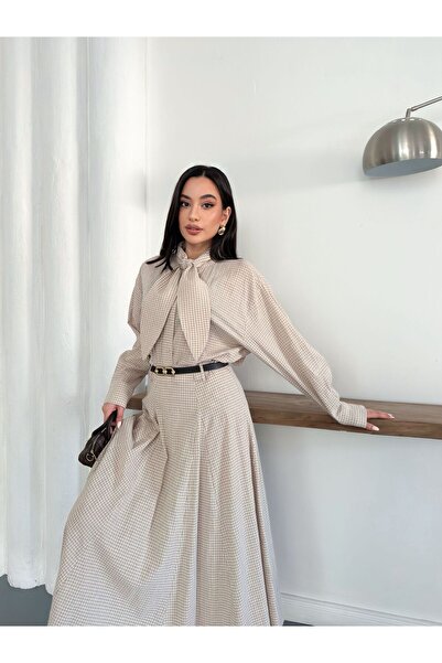 Ekim Store Pötükare Belted Scarf, Shirt and Maxi Skirt Set