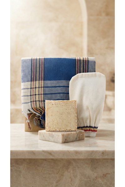 Buldan Concept Classic Blue Peshtemal Set