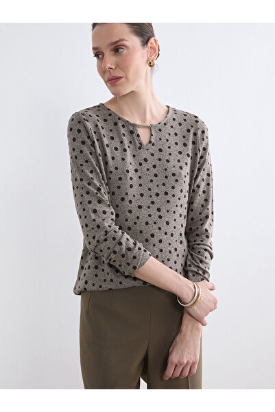 LC Waikiki Özmarka New Season Crew Neck Patterned Blouse