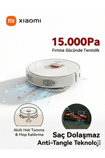 Xiaomi 15.000 Pa Rekor Emiş Gücü ve Kendi Saçını Kesen Bıçaklı Fırça Teknoloj...