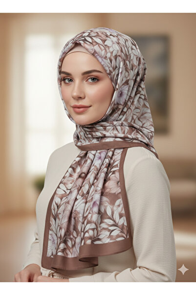 REMOMODA Patterned Floral Model Shawl Italian Soft Shawl High Quality