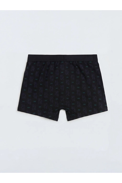 LC Waikiki Black Standard Fit Cotton Flexible Men's Boxers 3 Pcs