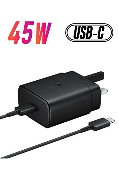 Generic شاحن USB C بقوة 45 وات، شاحن سامسونج فائق السرعة من النوع C متوافق مع...