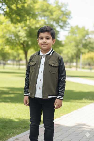 Yağmur Giyim YAVRUCAK Σετ 3 τεμαχίων για αγόρια με μπουφάν, 5-8 ετών 5612