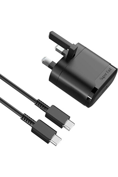 Shopi شاحن USB-C أصلي فائق السرعة بقوة 45 واط بتقنية PD - متوافق مع هواتف S24...