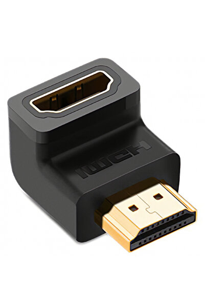 Ugreen Adaptor Video HD112 Up Angle, HDMI - HDMI, 4K, Negru