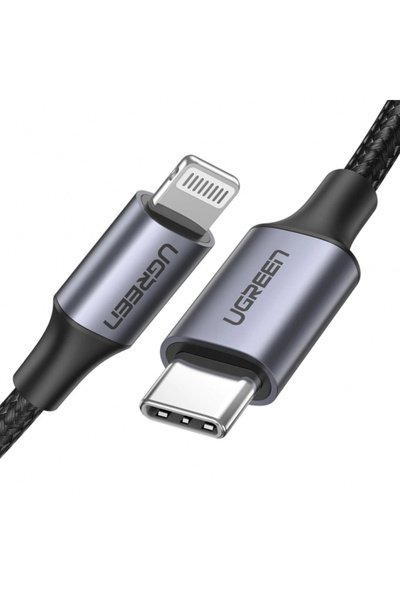 Ugreen Cablu Date si Incarcare USB-C - Lightning US304, 20W, 1m, Negru
