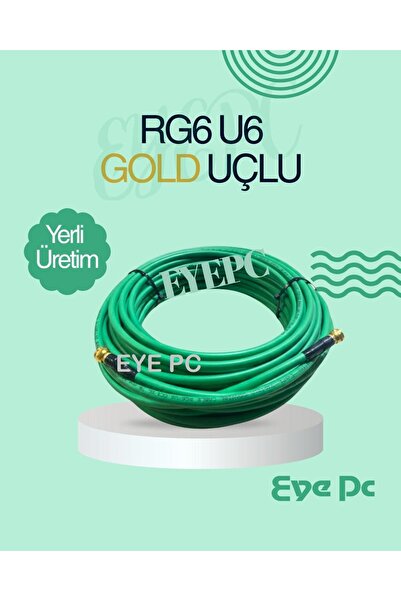 EYE PC كابل هوائي لطبق استقبال الأقمار الصناعية بطول 30 مترًا من GOLD F JAK G...
