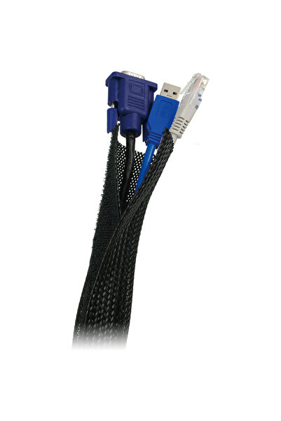 LogiLink Înveliș flexibil pentru cablu, negru
