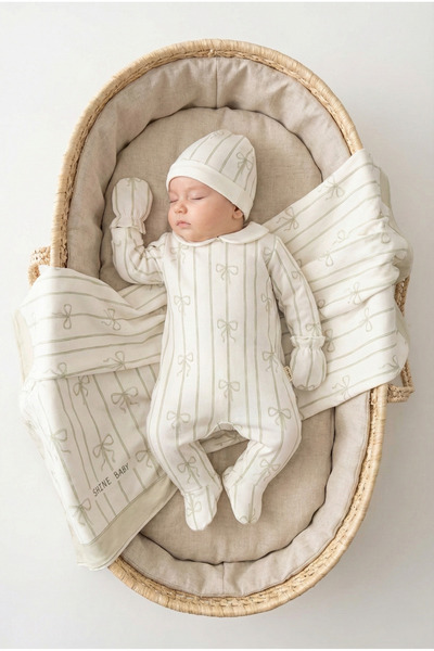 ZEYNUKO طقم ملابس للمواليد الجدد مكون من 8 قطع مصنوع من القطن بنسبة 100% مع ف...