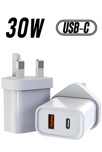 Shopi شاحن سريع ثنائي المنافذ بقوة 30 واط بتقنية GaN: منفذ USB-C بتقنية PD لأ...