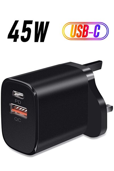 Shopi USB C Plug, 45W USB C Charger Plug for i phone 13, 2 Ports PD & QC 3.0 ...