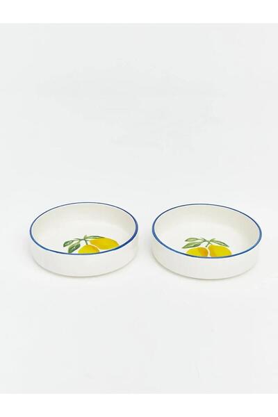 LC Waikiki Lemon Printed Ceramic Bowl Set of 2 13 cm (S6)