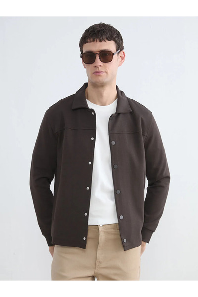 LC Waikiki Brown Comfortable Fit Men's Coat