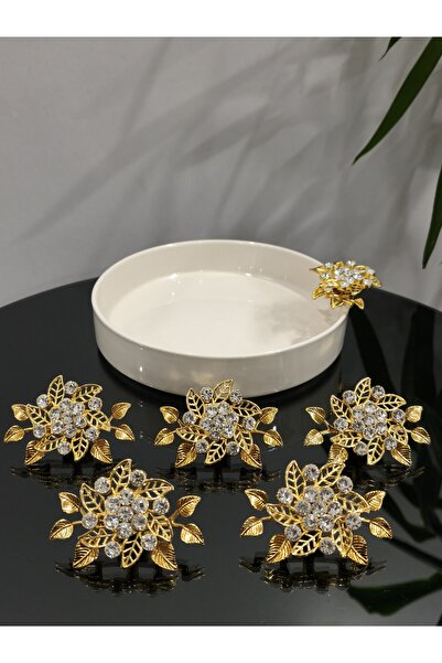 PARILTI HOME COLLECTİON 6-Piece Accessory Glass and Porcelain Holder, Compati...