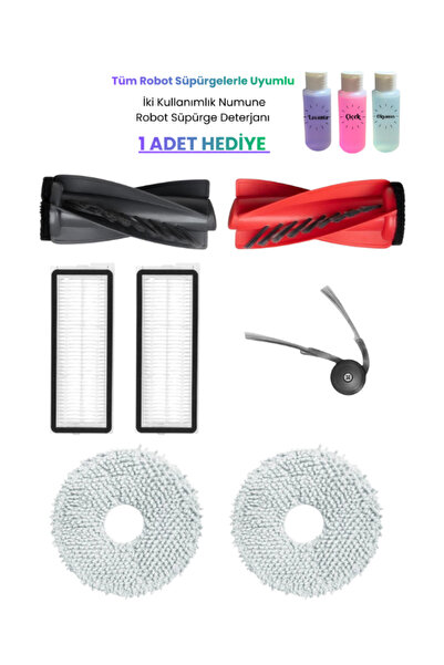 ROPALDE Roborock Qrevo Curv Robot Vacuum Cleaner Compatible Main Brush, Filte...