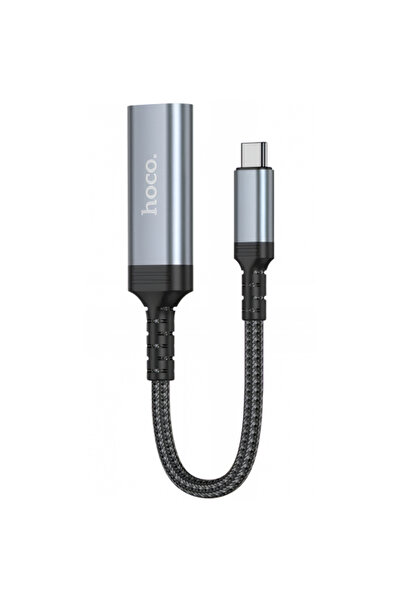 Hoco Adaptor Audio si Video USB-C - HDMI UA43A, 0.20m, Gri