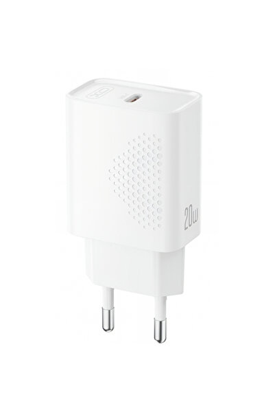 XO Design USB-C Network Charger L160, 20W, 3A, 1 x USB-C, White