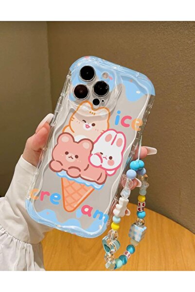 MİRAZ TASARIM حافظة شفافة لهاتف آيفون 13 برو ماكس بتصميم لطيف من تشارمي